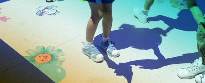 Educational interactive floor projection system